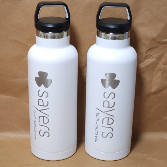 Set of Two RTIC Insulated Water Bottle 16oz Dishwasher Safe Matte White - Picture 1 of 10